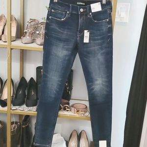 Express Mid Rise soft lined jean legging